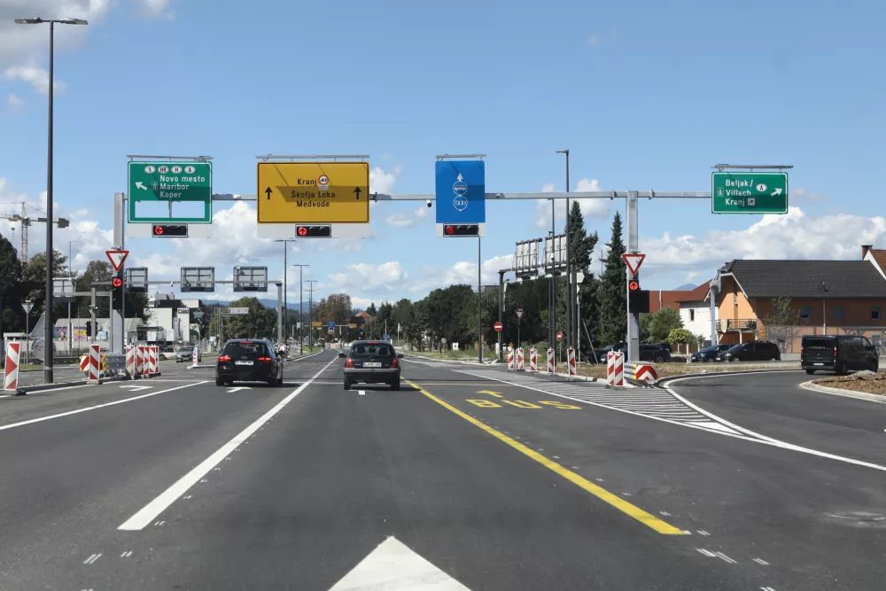 31.08.2025 - Celov&scaron;ka cesta priključek predor &Scaron;entvid zaključek del.Foto: Luka Cjuha