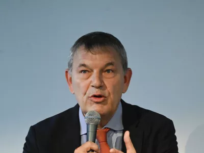 generalni komisar Agencije Združenih narodov za pomoč in zaposlovanje palestinskih beguncev na Bližnjem vzhodu Philippe Lazzarini21.10. 2024 Slovenski humanitarni forum in mednarodna konferenca v okviru Slovenskih razvojnih dniFOTO: Nik Erik Neubauer