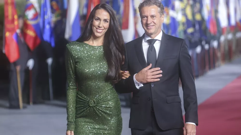 Tina Gaber, Robert Golob- 24.06.2024 - osrednja državna prireditev ob dnevu državnosti, na kateri bo slavnostna govornica predsednica republike Nata&scaron;a Pirc Musar  //FOTO: Jaka Gasar / Foto: Jaka Gasar