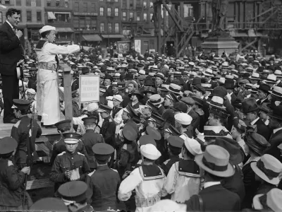Med novačenjem mo&scaron;kih za vojno / Foto: Kongresna Knjižnica