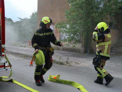 Vaja potres 2025, Nova Gorica, Gorica, simulacija potresa, re&scaron;evanje, gasilci, re&scaron;evalci, 