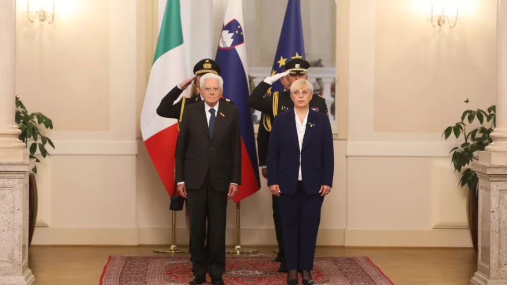10.09.2025. Italijanski predsednik Sergio Matarello na uradnem obisku v Sloveniji. Foto: Bojan Velikonja 
