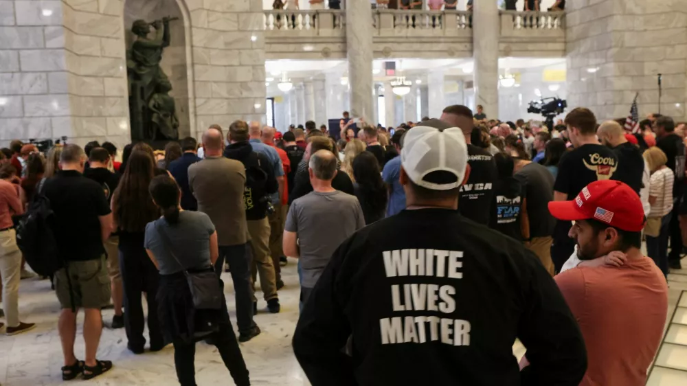 People attend a vigil after U.S. right-wing activist, commentator, Charlie Kirk, an ally of U.S. President Donald Trump, was fatally shot during an event at Utah Valley University, at the Utah State Capitol, in Salt Lake City, Utah, U.S. September 10, 2025. REUTERS/Jim Urquhart
