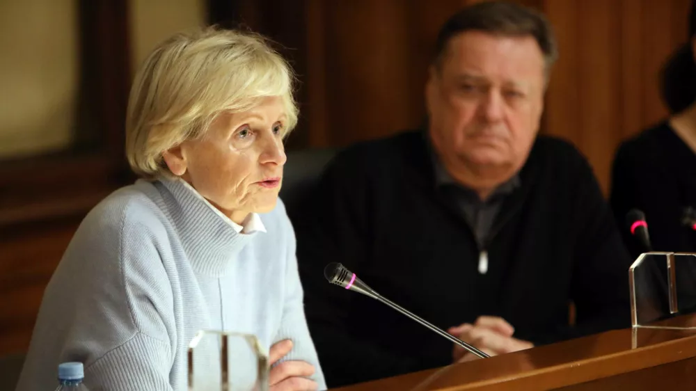 Antonija Poplas Susič, direktorica Zdravstvenega doma ZD Ljubljana- 17.01.2023 &ndash; Mestna občina Ljubljana (MOL) - novinarska konferenca ljubljanskega župana Zorana Jankovića, na kateri je predstavil novi vodji oddelka za zdravje in socialno varstvo ter službe za lokalno samoupravo,//FOTO: Tomaž Skale