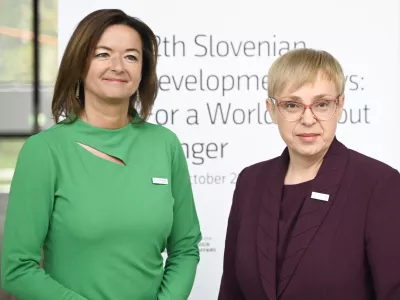 podpredsednica vlade in ministrica za zunanje in evropske zadeve Tanja FajonNata&scaron;a Pirc Musar21.10. 2024 Slovenski humanitarni forum in mednarodna konferenca v okviru Slovenskih razvojnih dniFOTO: Nik Erik Neubauer