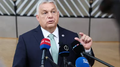 FILED - 26 June 2025, Belgium, Brussels: Hungarian Prime Minister Viktor Orban speaks to the press ahead of the European Council meeting to discuss ongoing developments in Ukraine and the Middle East. Photo: Alexandros MICHAILIDIS/European Council/dpa - ATTENTION: editorial use only and only if the credit mentioned above is referenced in full