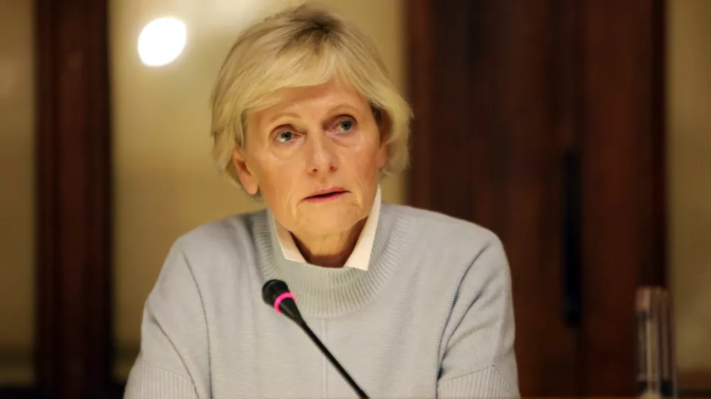 Antonija Poplas Susič, direktorica Zdravstvenega doma ZD Ljubljana- 17.01.2023 &ndash; Mestna občina Ljubljana (MOL) - novinarska konferenca ljubljanskega župana Zorana Jankovića, na kateri je predstavil novi vodji oddelka za zdravje in socialno varstvo ter službe za lokalno samoupravo,//FOTO: Tomaž Skale