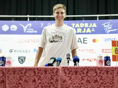 Tadej Pogačar v Komendi