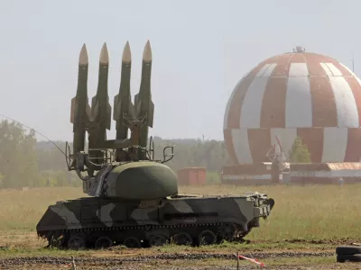 FILE - This Wednesday, June 30, 2010, file photo shows the Buk M2 missile system at a military show at the international forum "Technologies in machine building 2010" in Zhukovsky, Russia, outside Moscow. There are several models of Buk Missile Systems used by multiple countries, including both the Russian and Ukrainian government military. Anton Gerashenko, an adviser to Ukraine's interior minister, said Thursday, July 17, 2014, on his Facebook page that a Malaysia Airlines plane was flying at an altitude of 10,000 meters (33,000 feet) when it was hit by a missile from a Buk launcher, which can fire up to an altitude of 22,000 meters (72,000 feet). (AP Photo/Mikhail Metzel, File)