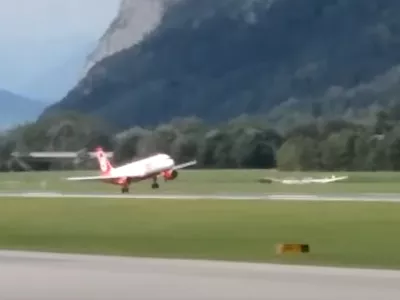 Pilot je poskusil, toda ni mu uspelo. / Foto: Zajem Zaslona/youtube