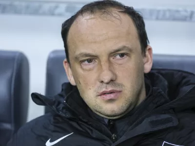 trener NK Olimpija Darko Karapetrović   - nogomet - Olimpija: Maribor, Prva liga - 22. krog:   //FOTO: Jaka Gasar