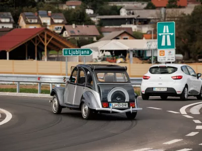 Log-Dragomer.Slovesnost ob koncu projekta izgradnje avtocestnega prikljucka Dragomer na primorski avtocesti med Brezovico in Vrhniko.