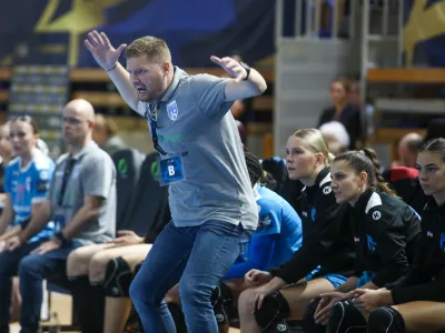 Žiga Novak14.9.2025 - rokomet ženske - Krim OTP Group Mercator - Podravka Vegeta Foto: LUka Cjuha