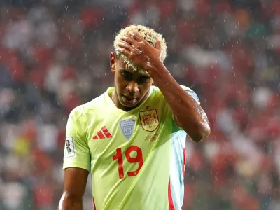 FILE PHOTO: Soccer Football - World Cup - UEFA Qualifiers - Group E - Turkey v Spain - Konya Buyuksehir Arena, Konya, Turkey - September 7, 2025 Spain's Lamine Yamal REUTERS/Murad Sezer/File Photo