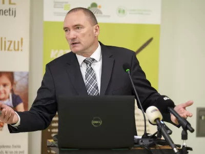 Jože Podgor&scaron;ek09.01.2025 Novinarska konferenca in srečanje z novim vodstvom Kmetijsko gozdarske zbornice Slovenije, spregovorili bodo o aktualnih razmerah v kmetijstvu in načrtih zbornice za leto 2025FOTO: Nik Erik Neubauer