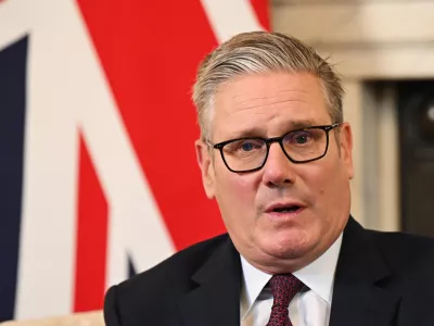 16 September 2025, United Kingdom, London: UK Prime Minister Keir Starmer speaks during a meeting with family members of the victims of the Hillsborough disaster in Downing Street, London, after the announcement of the Hillsborough Law, which will include a legal "duty of candour", where public servants could face jail if they are found not to have told the truth during investigations or inquiries. The Public Office (Accountability) Bill will be introduced to Parliament on Tuesday to begin the journey towards becoming law. Photo: Leon Neal/PA Wire/dpa