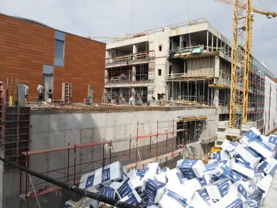 9.9.2025 - &Scaron;tudentski medicinski kampus Vrazov trg - gradbi&scaron;čeFoto: Luka Cjuha