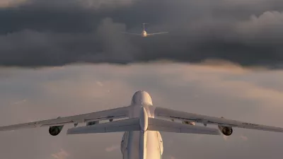 Ilustracija zadnjih minut leta. Il-76 se je vzpenjal, boeing 747 spu&scaron;čal. / Foto: Gemini