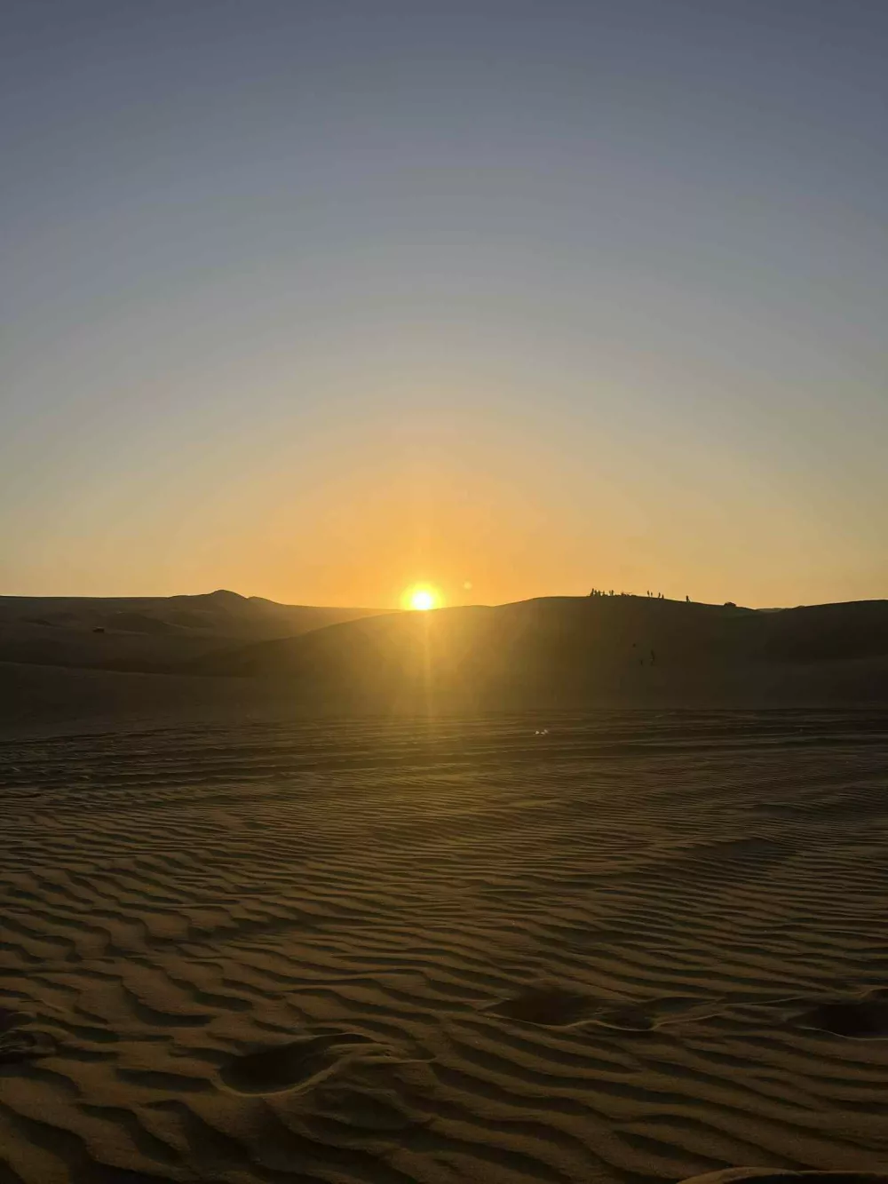 Sončni zahod v pu&scaron;čavi. 