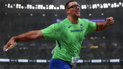 World Athletics Championships Tokyo 2025 - Men's Discus Throw Final - Japan National Stadium, Tokyo, Japan - September 21, 2025 Slovenia's Kristjan Ceh in action REUTERS/Edgar Su