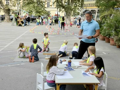 Evropski teden mobilnosti 2025, Ljubljana, Krekov trg. Foto: Jaka Gasar