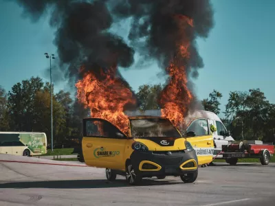 požar električni avto