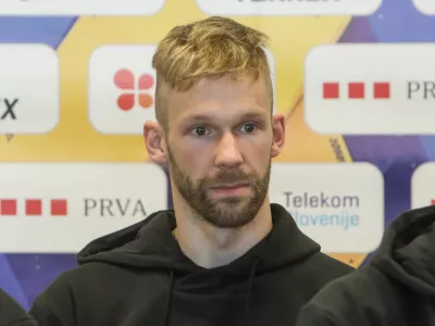 - Anže Peharc.- 11.04.2025. - Novinarska konferenca reprezentance Slovenije v &scaron;portnem plezanju pred začetkom nove tekmovalne sezone.//FOTO: Bojan Velikonja