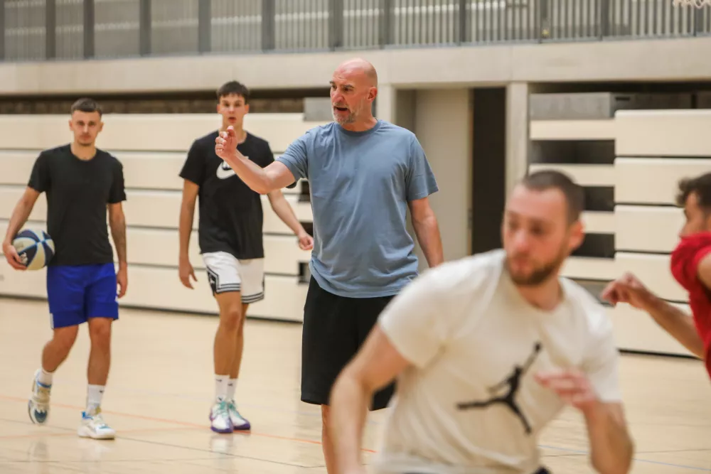 - 19.09.2025. - Marko Maravić, trener KK Ljubljana, biv&scaron;i ko&scaron;arkar.//FOTO: Bojan Velikonja