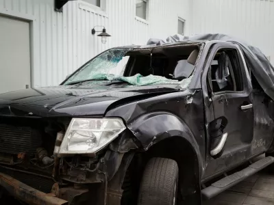 Razbit avto. Foto: Profimedia