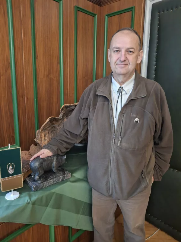 Marko Jonozovič, poznavalec medvedov, Lovska zveza Slovenije / Foto: Meta Černoga