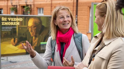Prof. dr. Anamarija Kejžar, razstava Obrazi starosti / Foto: Bor Slana/sta