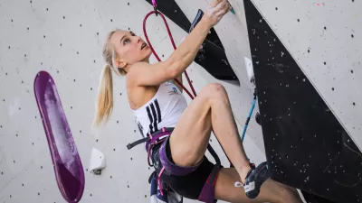 Koper, Bonifika.Svetovni pokal v sportnem plezanju.Kvalifikacije.Slovenska sportna plezalka Janja Garnbret.