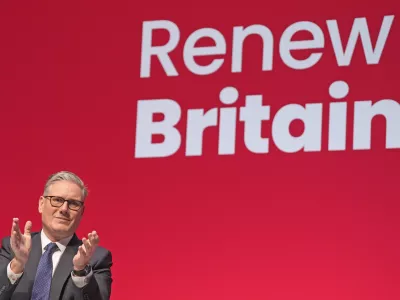 28 September 2025, United Kingdom, Liverpool: UK Prime Minister Keir Starmer during the Labour Party Conference at the ACC Liverpool. Photo: Danny Lawson/PA Wire/dpa