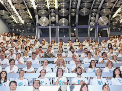  - 09.01.2024 &ndash; opozorilna stavka zdravnikov in zobozdravnikov - zdravniki in zobozdravniki zaradi neuresničenih zavez vlade iz že sklenjenih sporazumov opozorilno stavkali. protest //FOTO: Nik Erik Neubauer 