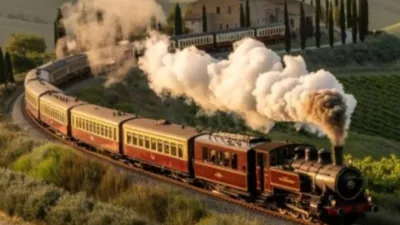 Retro vlak, ki Toskano razkriva v ritmu preteklosti