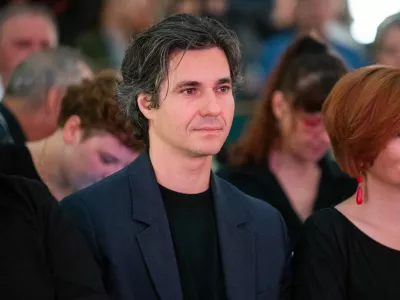 Celje, Celjski dom.Redni kongres stranke Levica.Koordinator Levice in minister za delo Luka Mesec ter ministrica za kulturo Asta Vrecko.