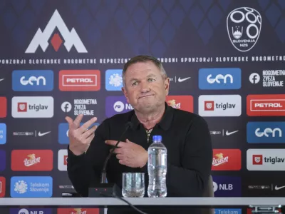 Matjaž Kek- 21.05. 2025 - novinarska konferenca selektorja slovenske nogometne reprezentance Matjaža Keka//FOTO: Jaka Gasar