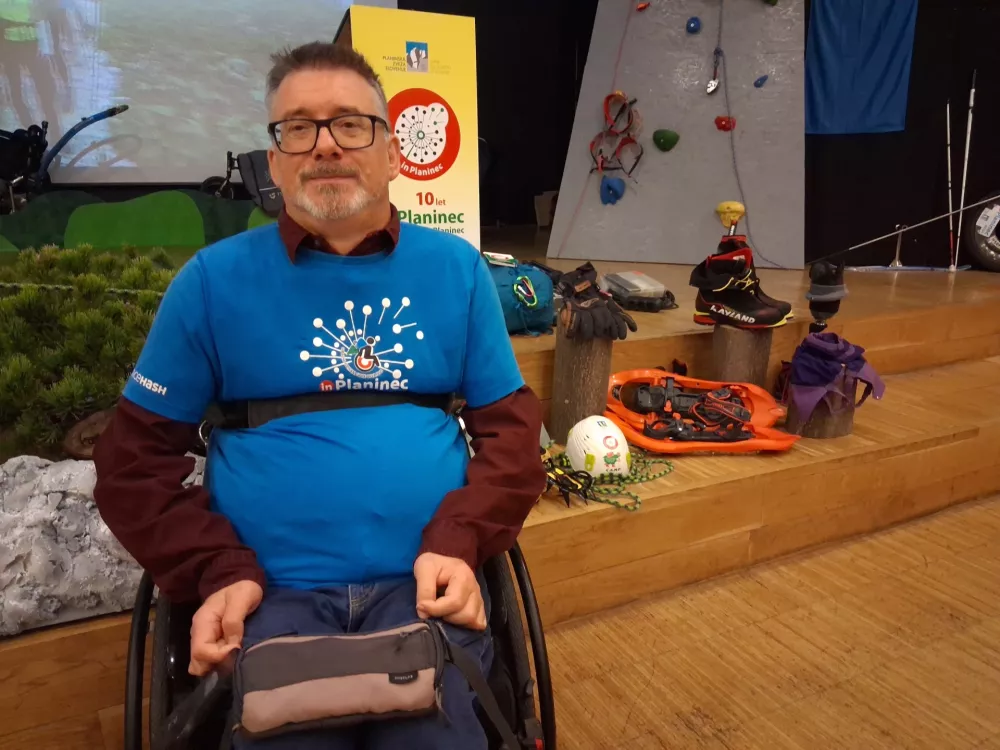 Stojan Rozman, vodja odbora Gibalno ovirani osvajajo gore / Foto: Katja Petrovec 