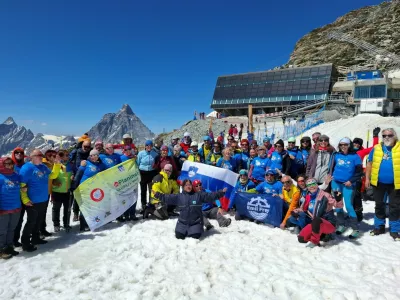 Planinska odprava na vrhu Breithorna. F arhiv PZS / Foto: Pzs