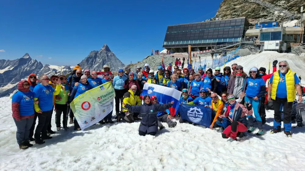 Planinska odprava na vrhu Breithorna. F arhiv PZS / Foto: Pzs