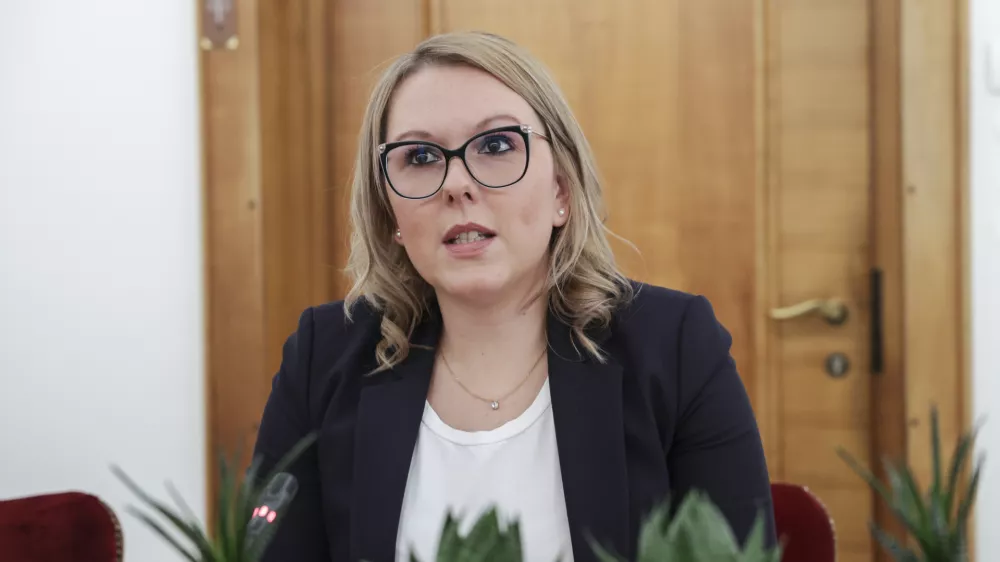 Mateja Čalu&scaron;ić, kandidatka za ministrico za kmetijstvo, gozdarstvo in prehrano - 10.01.2024 &ndash; Odbor DZ za kmetijstvo, gozdarstvo in prehrano - predstavitev kandidatke za ministrico za kmetijstvo, gozdarstvo in prehrano Mateje Čalu&scaron;ić //FOTO: Jaka Gasar