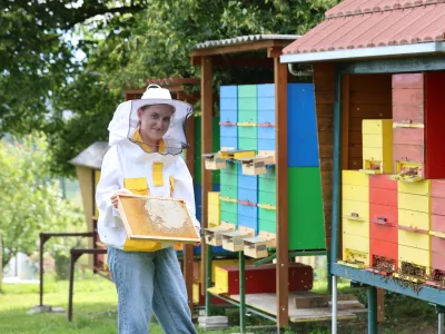 Karin Glazer čebelarka / Foto: Saso Bizjak