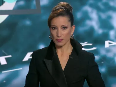 Erika Žnidar&scaron;ič med oddajo / Foto: zajem zaslona / Foto: Zajem Zaslona