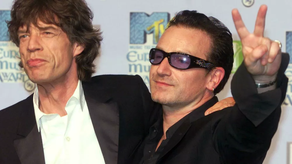 Mike Jagger in na MTV Europe Awards leta 1999. / Foto: Profimedia