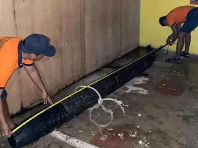 Domnevno kitajski dron, ki so ga ujeli filipinski ribiči. Foto: filipinska obalna straža