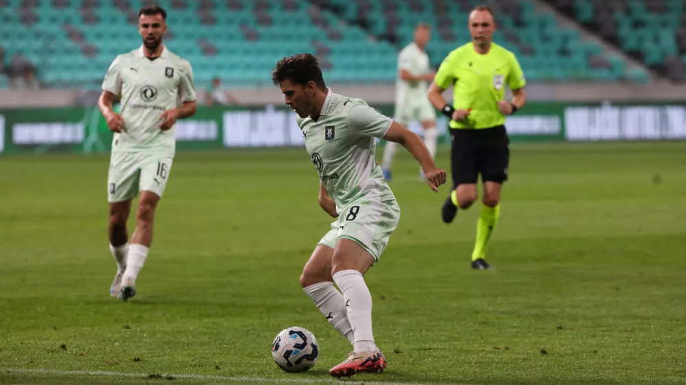 Marko Brest- 23.07.2025. - Kvalifikacije za Konferenčno ligo v nogometu NK Olimpija - Inter d'Escaldes.//FOTO: Bojan Velikonja