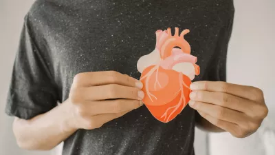 Hands holding heart anatomy, organ donor, cardiac heart cancer, health care hospital service concept / Foto: Sewcreamstudio