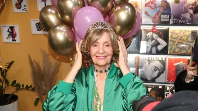 13, January, 2025, Belgrade - At the Jugoton store, associates and friends organized a celebration of the 85th birthday of the queen of folk music, Lepa Lukic. Lepava Musovic - Lepa Lukic. Photo: M.M./ATAImages13, januar, 2025, Beograd - U prodavnici Jugoton saradnici i prijatelji su organizovali proslavu 85. rodjendana kraljice narodne muzike, Lepe Lukic. Photo: M.M./ATAImages Photo: M.M./ATA images/PIXSELL