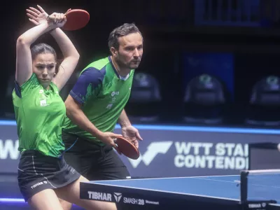 - 19.06.2025 - Sara in Bojan Tokič, namizni tenis//FOTO: Jaka Gasar