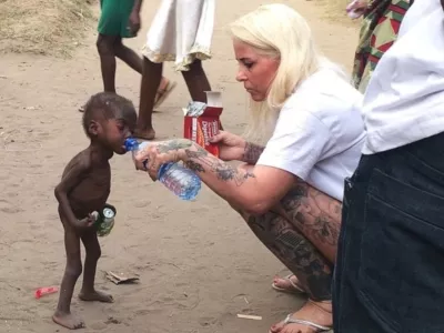 Hope (levo) in Anja Rinngren Loven med njunim prvim srečanjem leta 2016. / Foto: Anja Rinnigren Loven/facebook